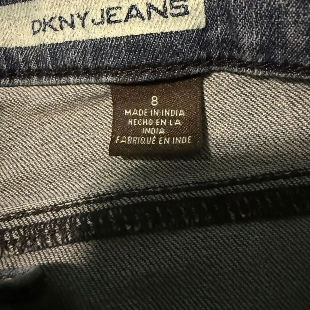 DKNY Jeans Womens 8 Blue Soho Straight Denim Pants
